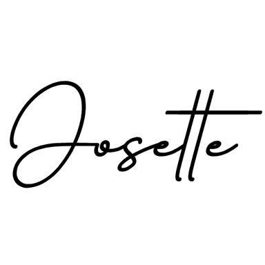 Logo de Josette Upcycling. Typographie simple en monochrome.